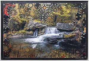 Image of the layered digital photograph, Lick Creek Falls by Paul Bozzo.